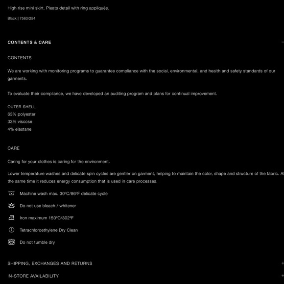 Zara metallic ring eyelets detail pleated mini skirt - Picture 10 of 12